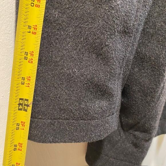 Vintage Pendleton Charcoal Gray Wool Lined Classic Campbell Pea Coat Women XL - Picture 13 of 13